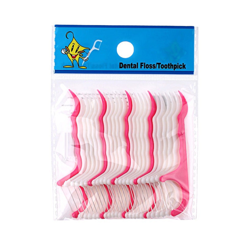 25 Sticks Of Dental Floss Plastic Toothpick Stick Packaging Dental Floss Stick Wholesale Hz12031 - Mubimart - Floss picks 