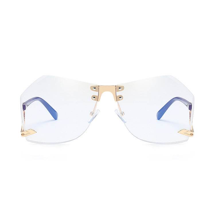Irregular Rimless Sunglasses Women - Mubimart