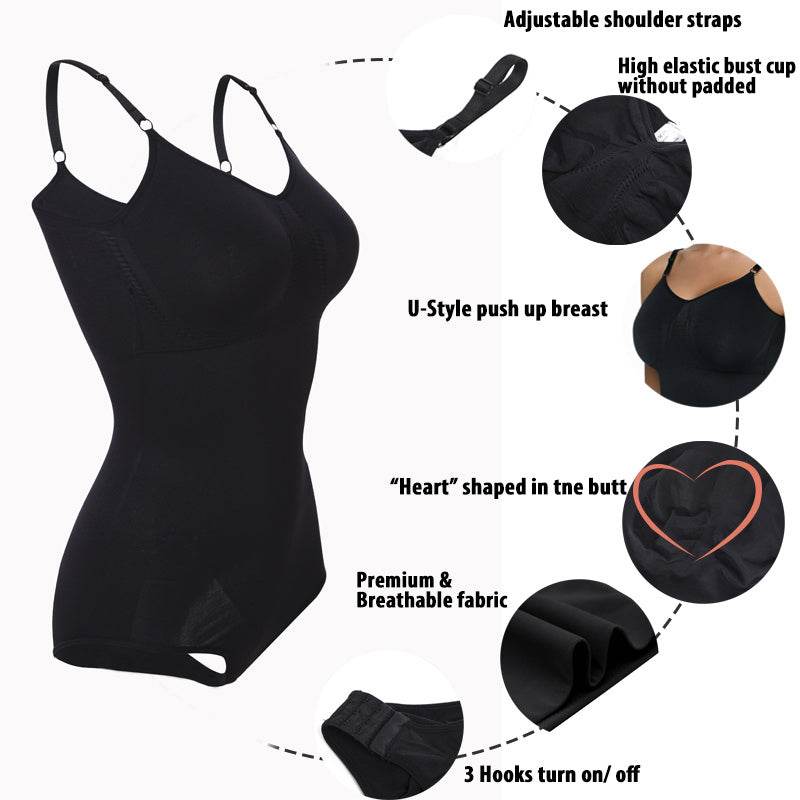 Women Bodysuit Waist Trainer Tummy Shaper Shapewear Girdle - Mubimart