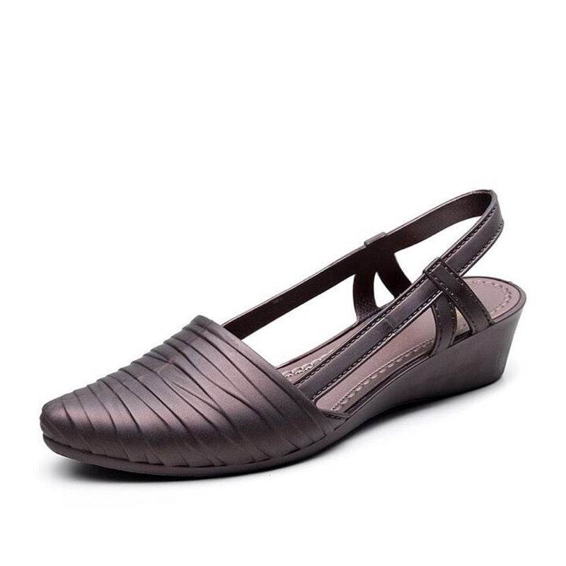 Women's wedge heel waterproof shoes - Mubimart