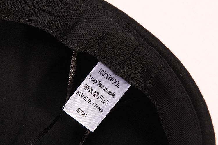 Hats Women's High-end Wool Cloth Retro - Mubimart