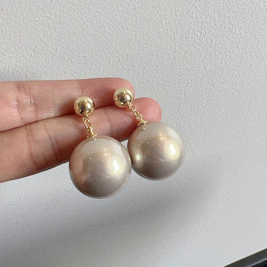 Niche Simple Pearl Stud Earrings Women - Mubimart