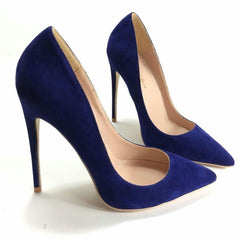 Suede stiletto heels