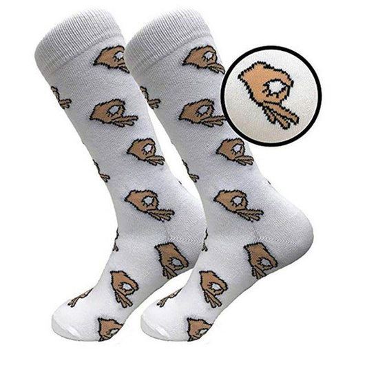 Ok gesture socks cotton socks - Mubimart