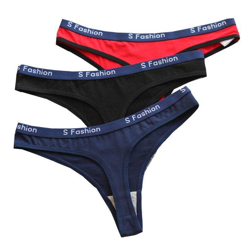 Women's cotton thong panties - Mubimart