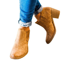 Mid-heel booties