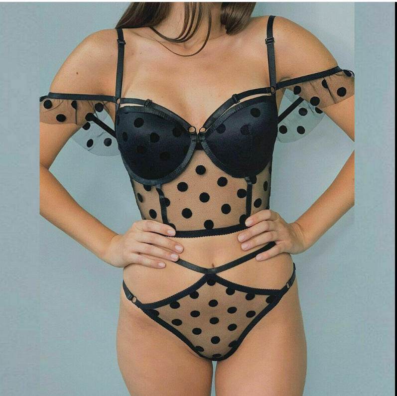 Polka dot thong underwear - Mubimart