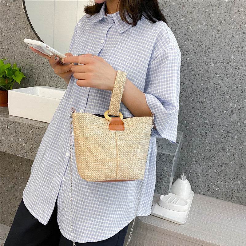 Beach straw bag - Mubimart