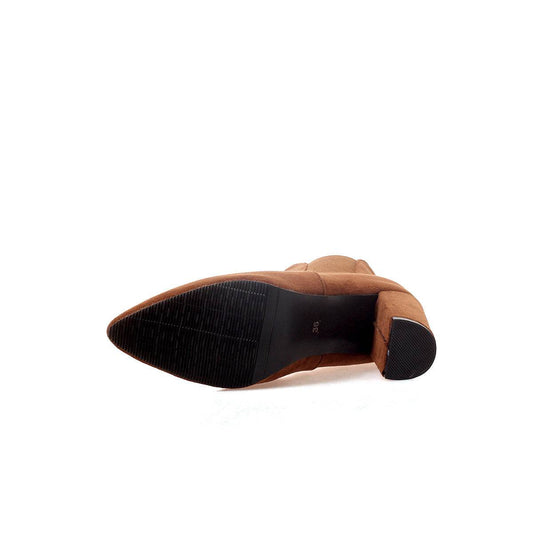 Frosted pointed booties - Mubimart