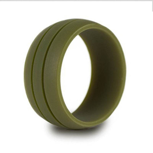 Wide double slot silicone ring - Mubimart
