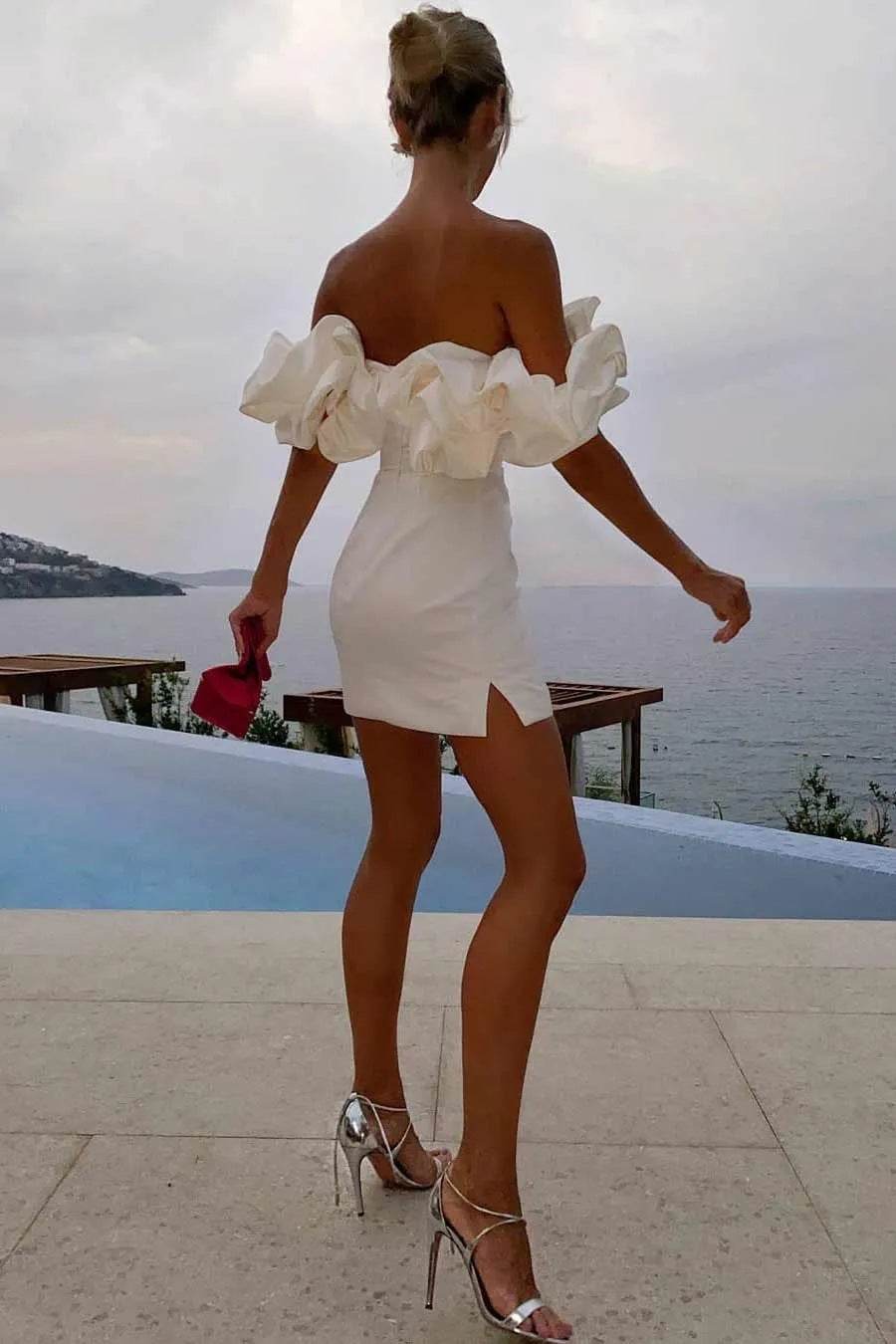 Women's Shoulder High-end Temperament Formal Dress - Mubimart