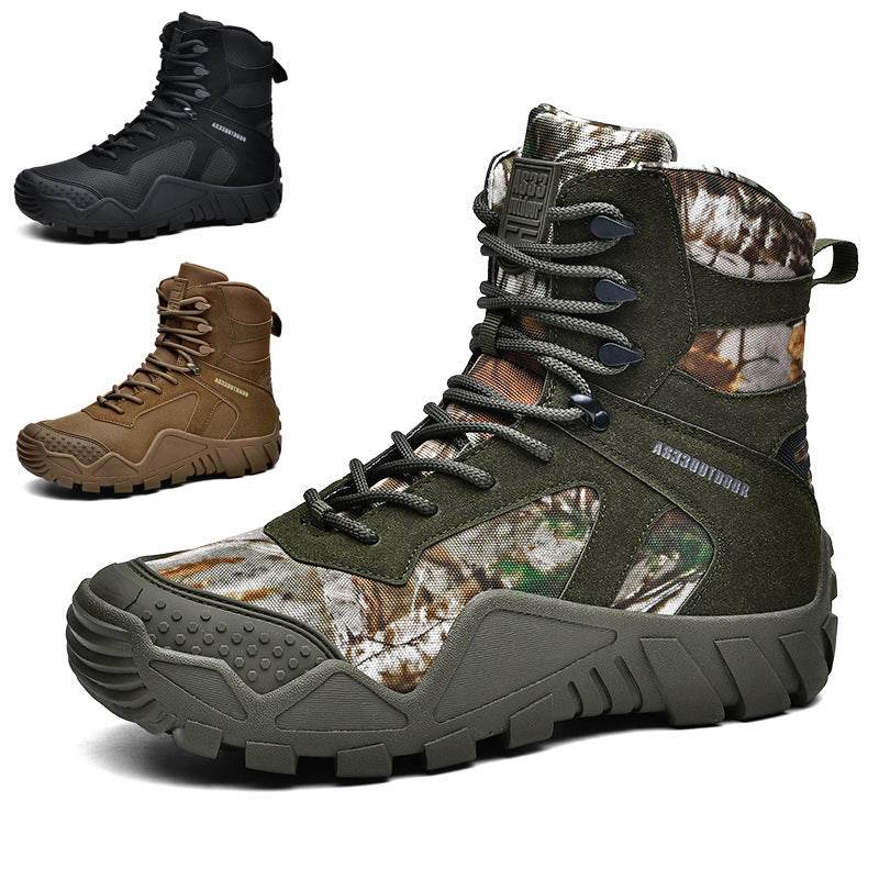 High-top Outdoor Hiking Boots Tactical - Mubimart