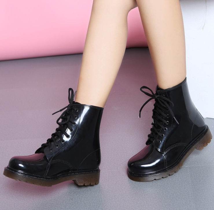 Transparent glitter rain boots - Mubimart