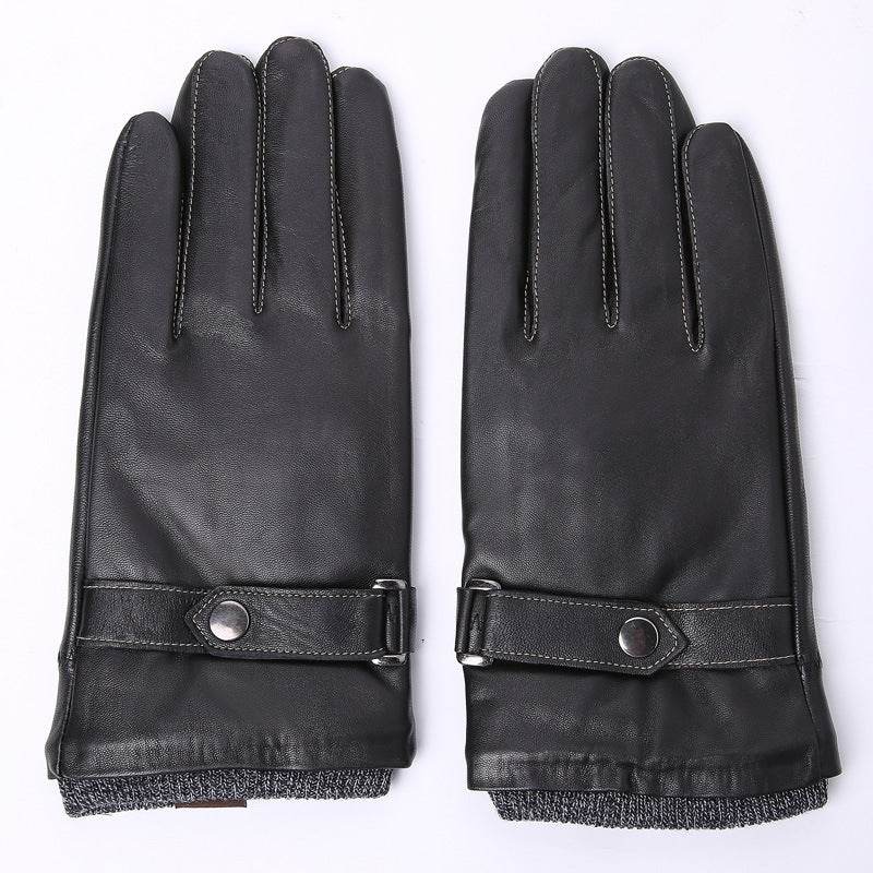 Leather gloves for men - Mubimart