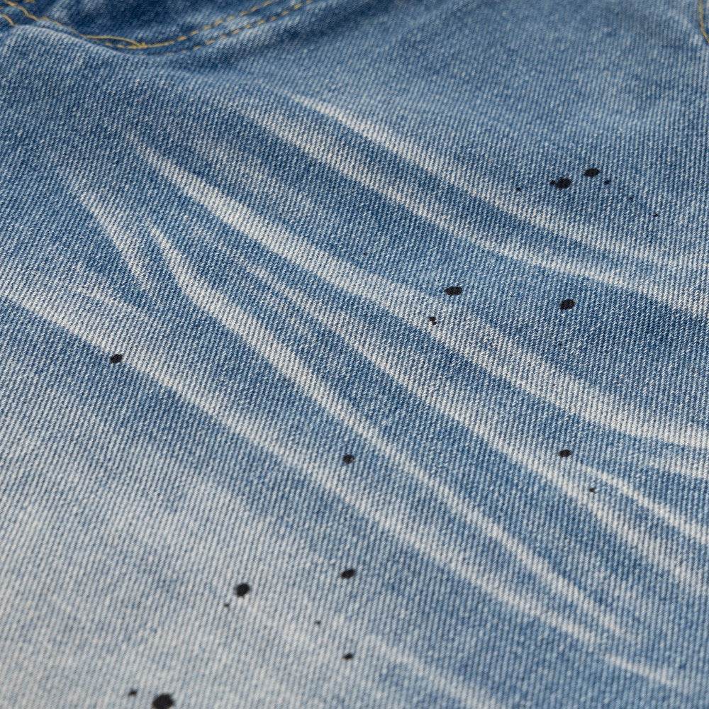 Gradient Loose Wide Leg Jeans For Men And Women - Mubimart