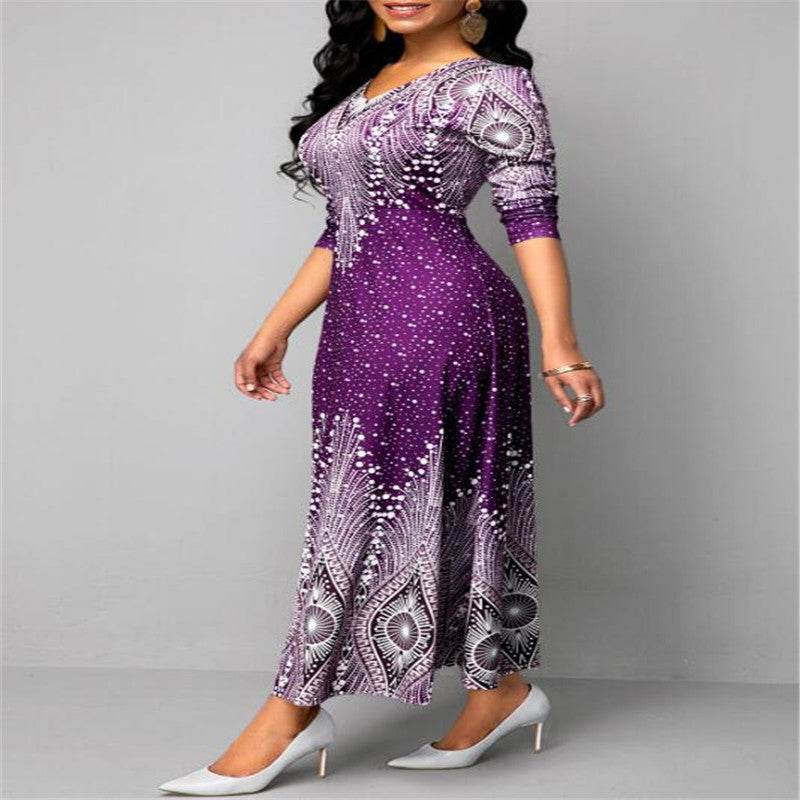 Long sleeve maxi dress - Mubimart