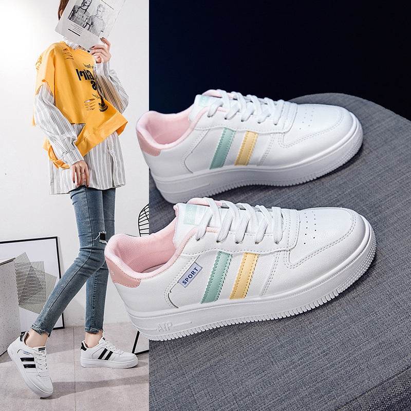 Spring Casual White Shoes Women Platform - Mubimart
