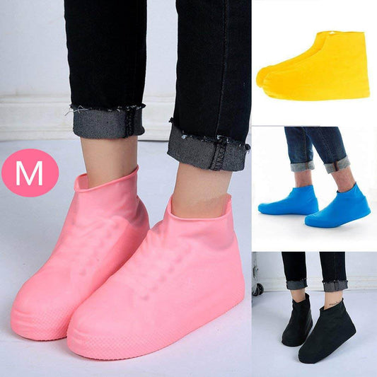 Men and women hiking slip wearable easy to carry silicone rain boots - Mubimart