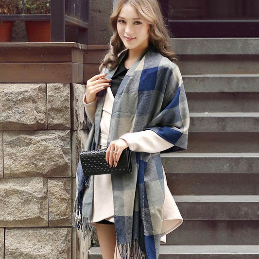 Thick and long unisex scarves - Mubimart