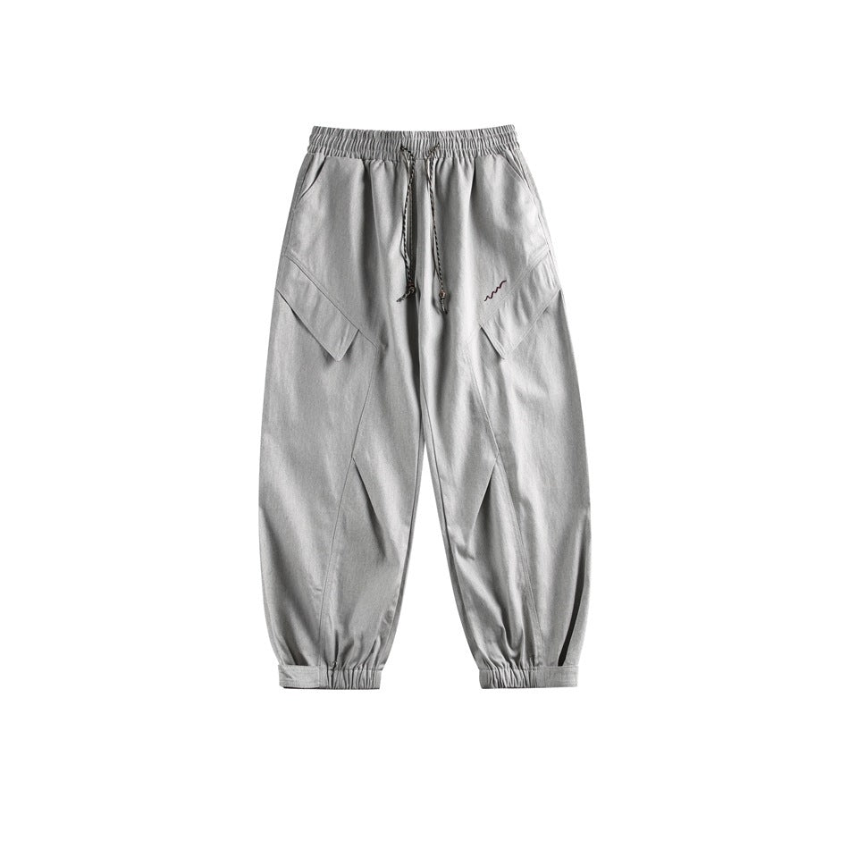 Men's All Cotton Loose Straight Jogger Pants