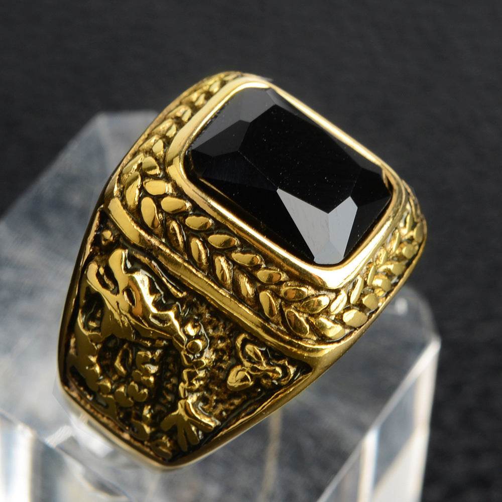 Titanium steel ring for men - Mubimart