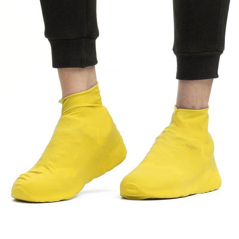 Men and women hiking slip wearable easy to carry silicone rain boots - Mubimart