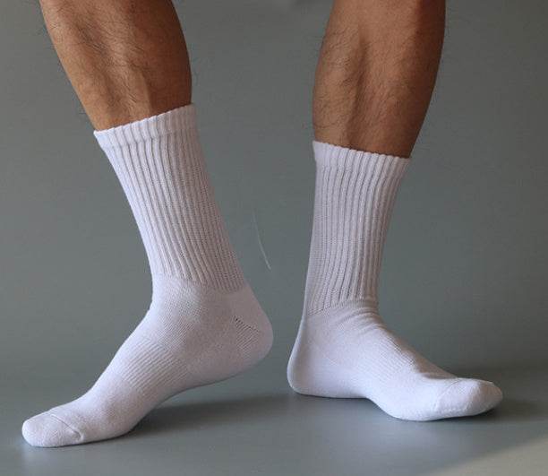 Cotton Thickened Socks Loose Towel Athletic Socks - Mubimart
