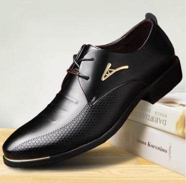 luxury Brand Classic Man Pointed Toe Dress Shoes Mens Patent Leather Black Wedding Shoes Oxford Formal Shoes Big Size fashion - Mubimart