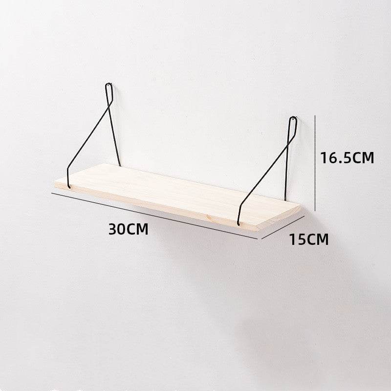 Wooden wall shelf - Mubimart