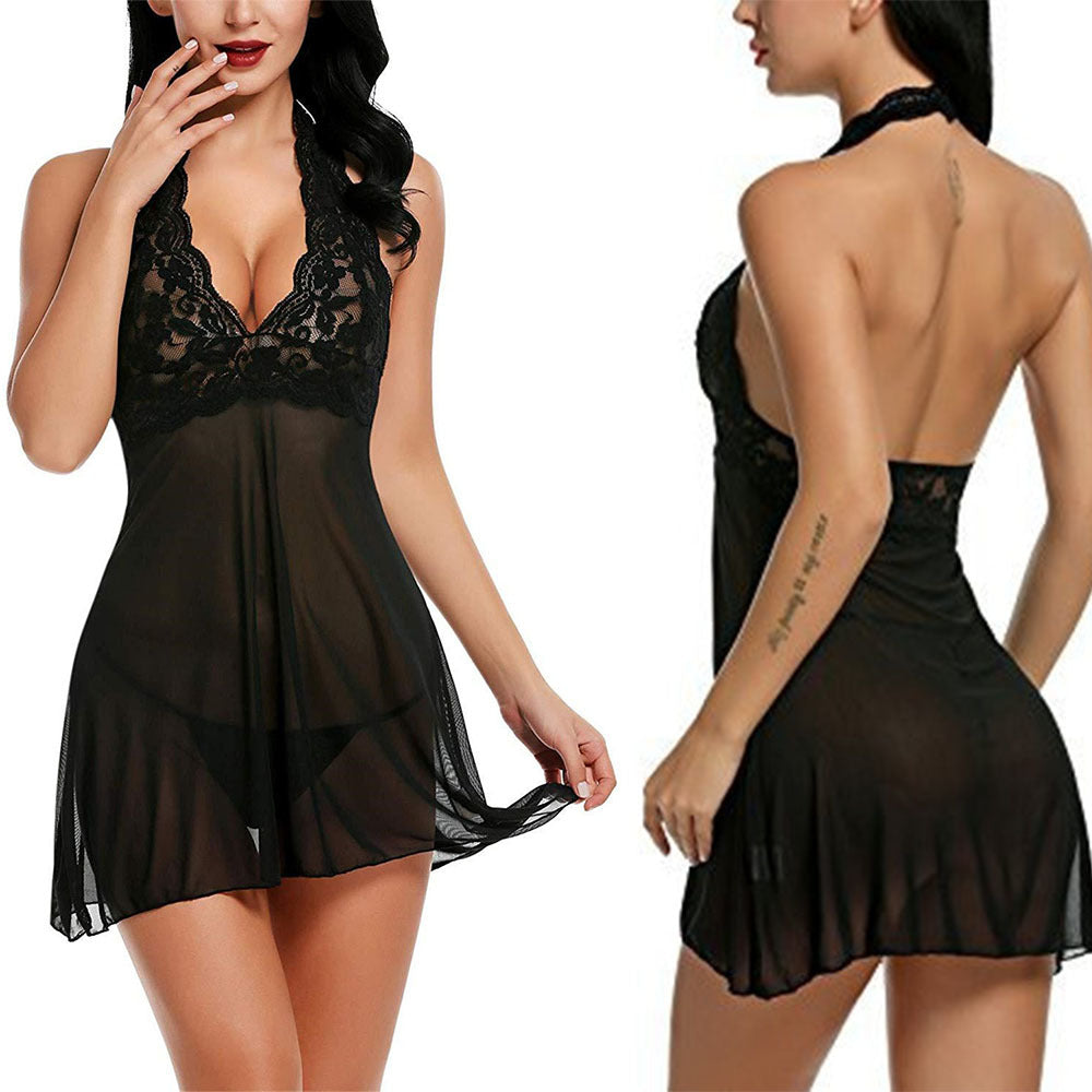 Athena Halter Nightgown - Mubimart -  