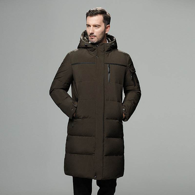 Long padded down jacket for men - Mubimart