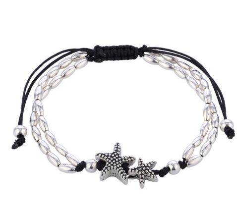 Vintage Bracelet Foot Jewelry Retro Anklet For Women Girls Ankle Leg Chain Charm Starfish Beads Bracelet Fashion Beach Jewelry - Mubimart