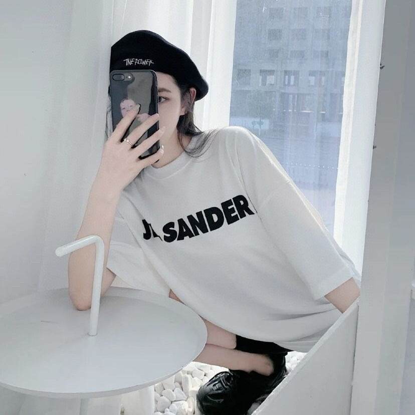 Rowling Letter Printing Cozy Tees Women Summer Short Sleeve - Mubimart