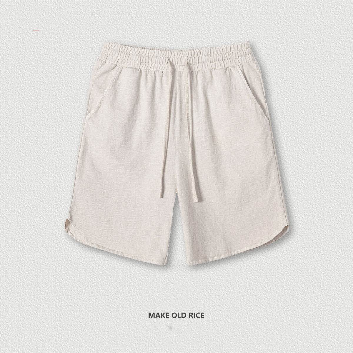 Washed Old Youth Couple Workout Sports Men Casual Shorts - Mubimart