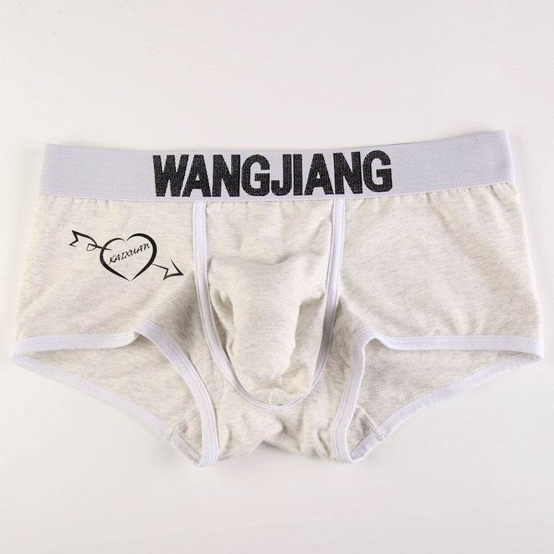 Men's Underwear Boxers Low Waist Cotton U Convex Trunk Fashion Sexy Men's Boxers - Mubimart