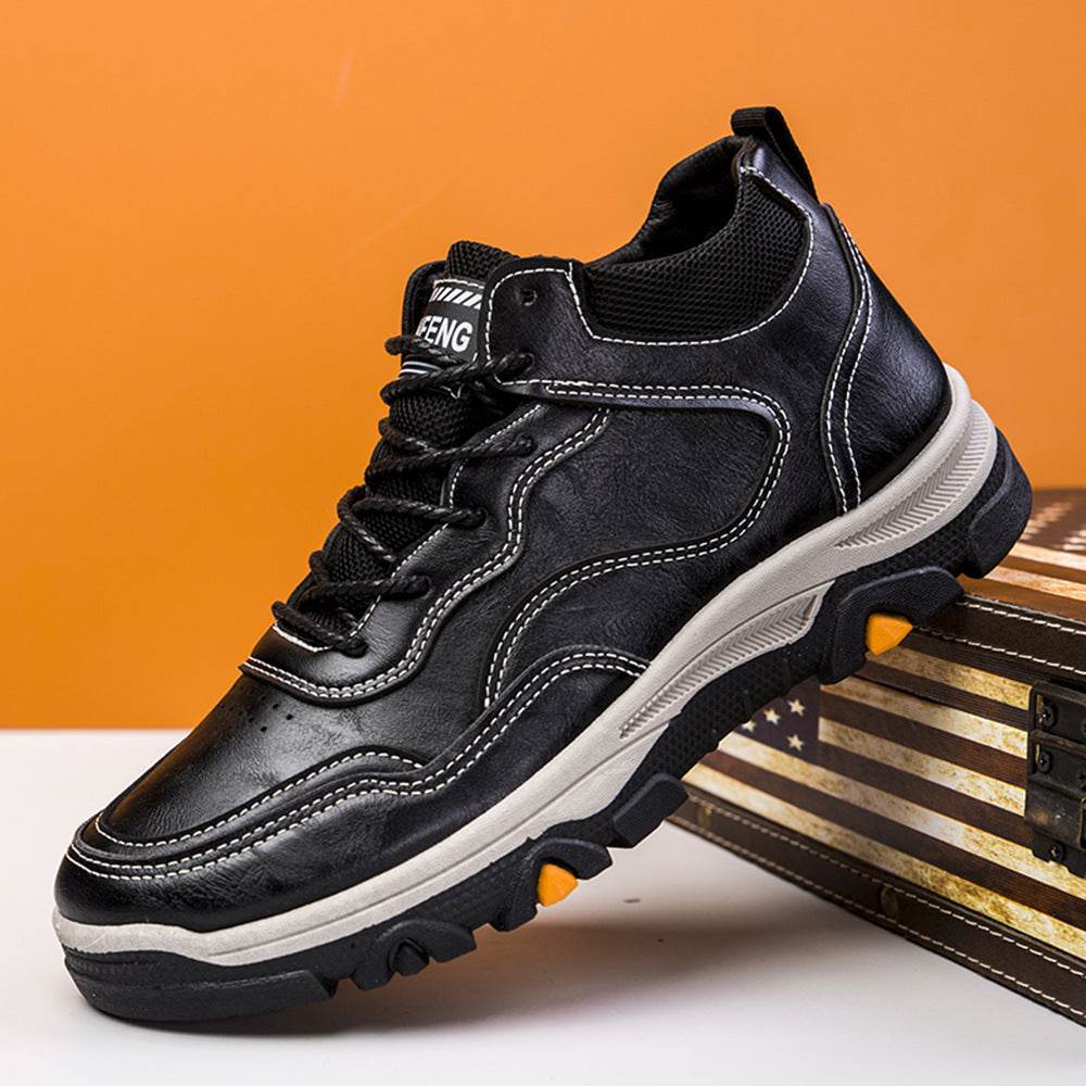 Men Boots Winter Warm Shoes Outdoor Walking Ankle Boots - Mubimart