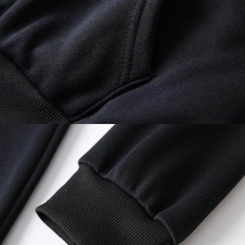 Men's Sports Hoodie Rhinestone Printed Zipper Sweater Coat - Mubimart