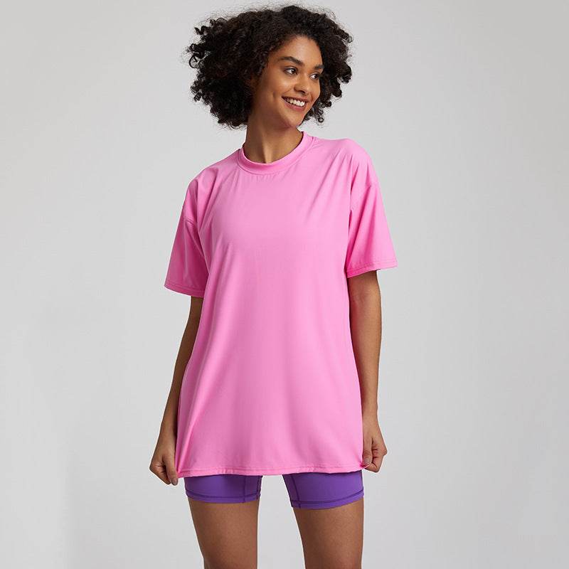 Tight Running Exercise T-shirt Workout Top - Mubimart
