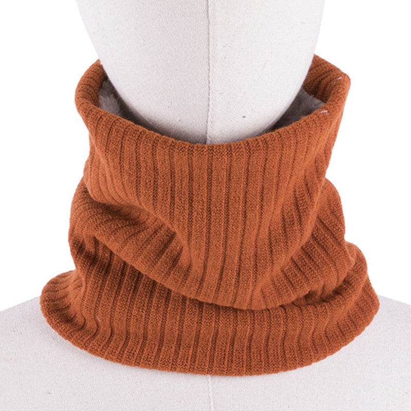 Hooded Knitted Scarf For Men And Women To Keep Warm And All-match Woolen Scarf - Mubimart