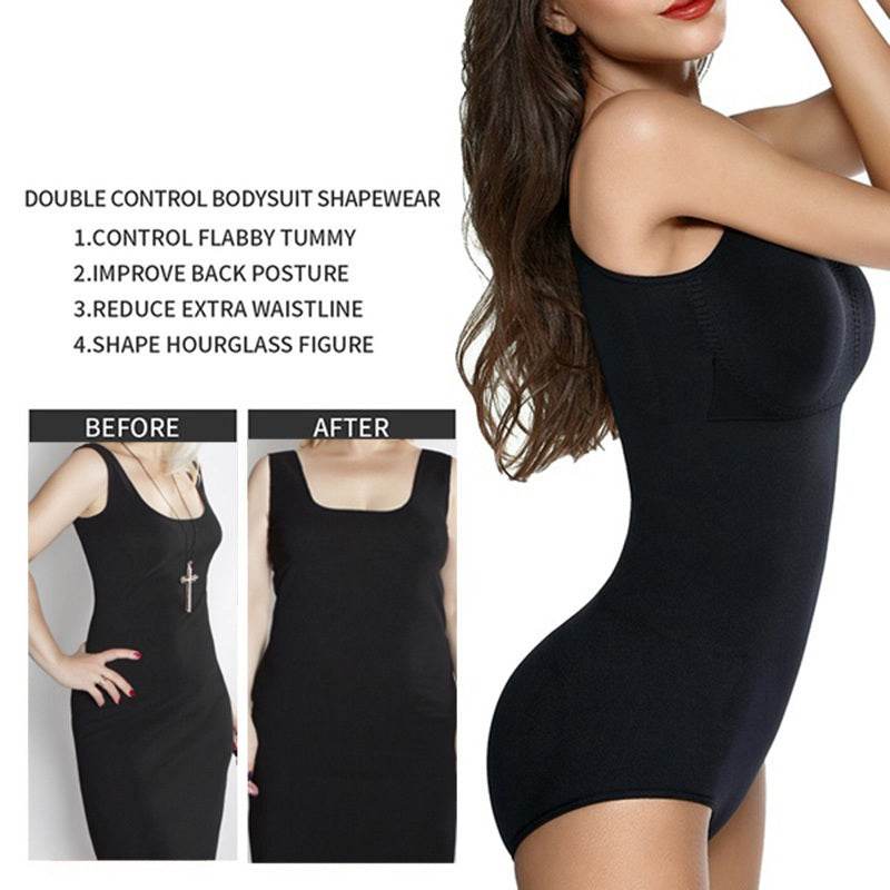 Women Bodysuit Waist Trainer Tummy Shaper Shapewear Girdle - Mubimart