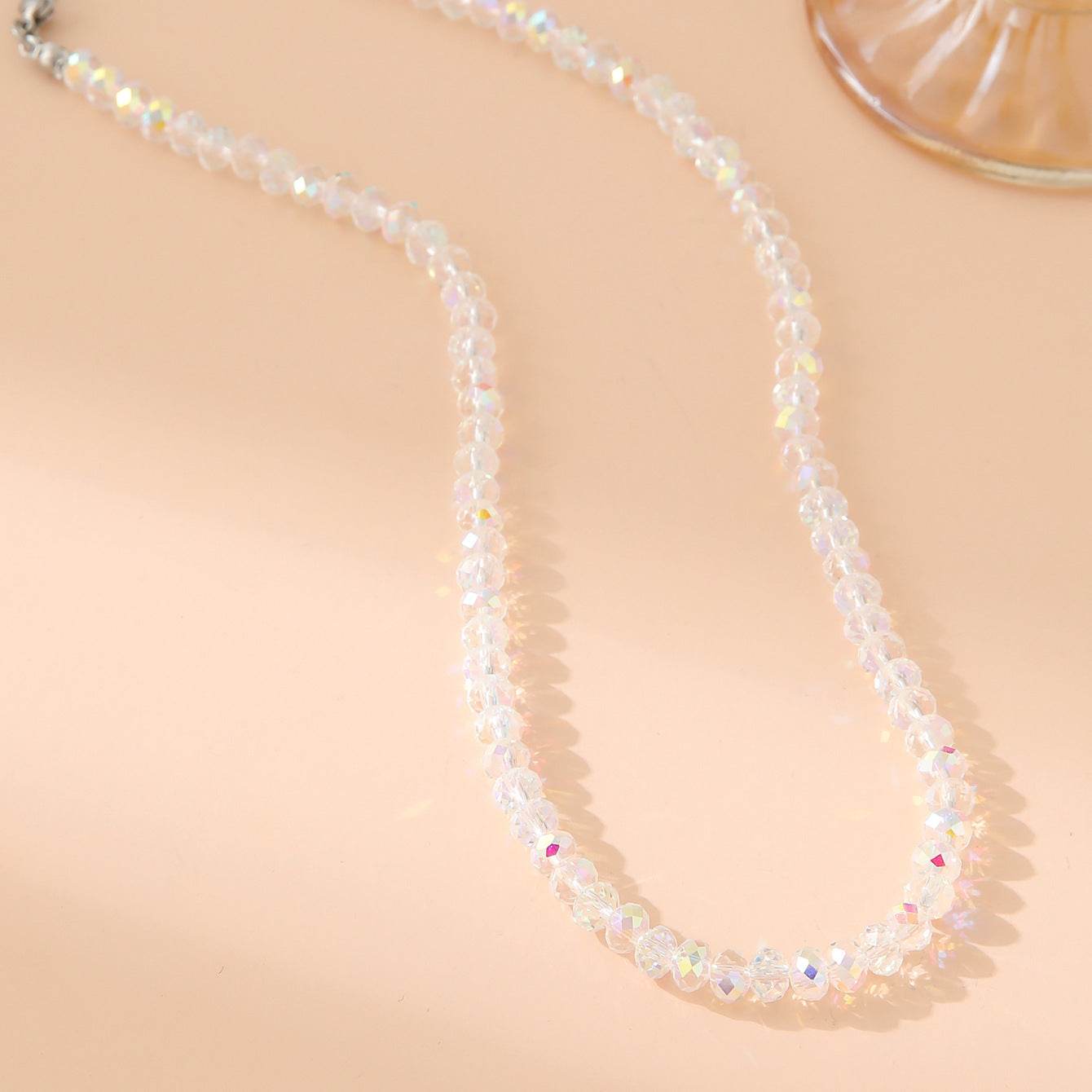 Fashion White Polygon Beaded Bracelet For Women - Mubimart