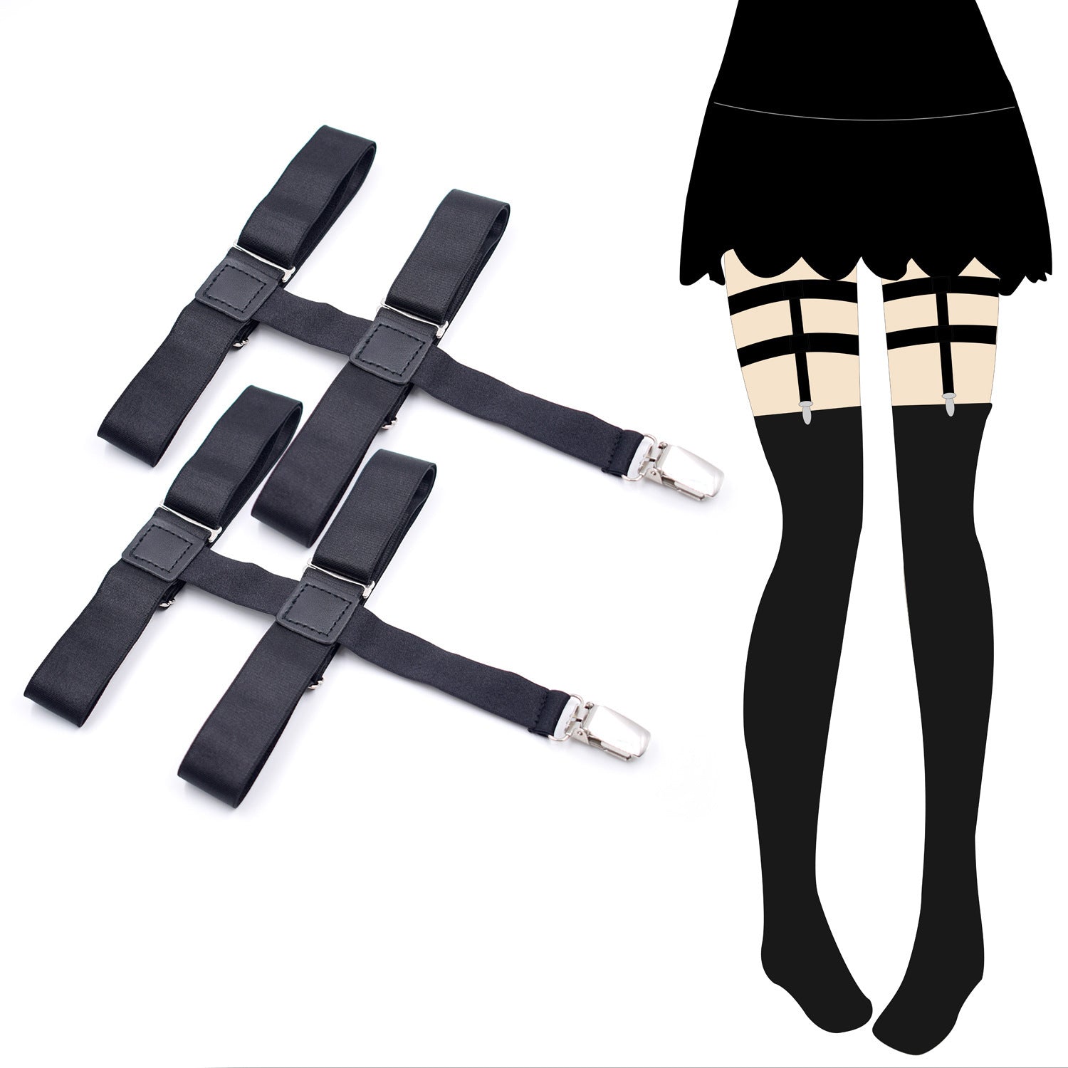 Ladies Stockings Non-slip Garter Belt - Mubimart -  