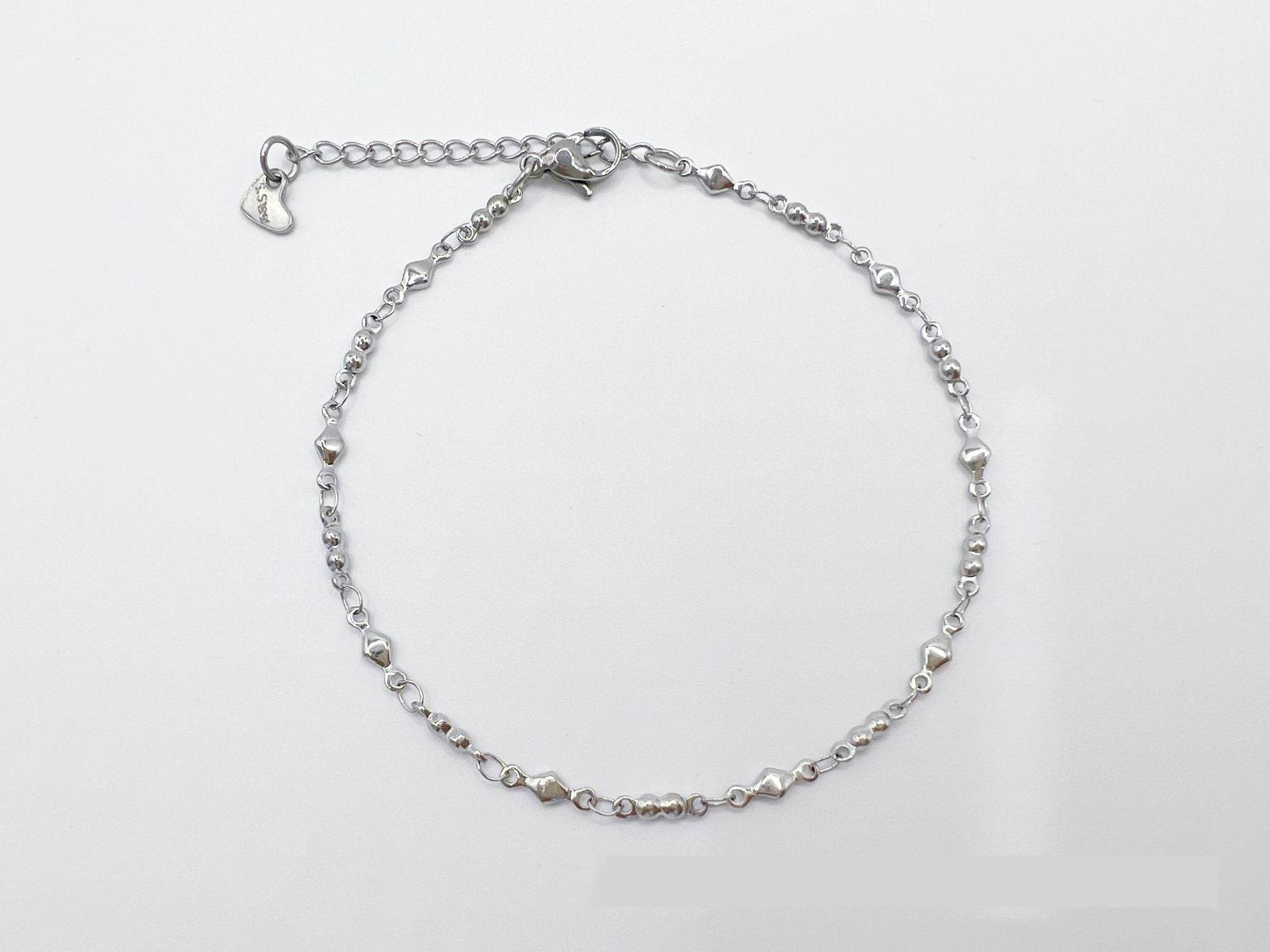 European And American Style Fashion Special-interest Stainless Steel Anklets Love Anklet Multi-style Ins - Mubimart