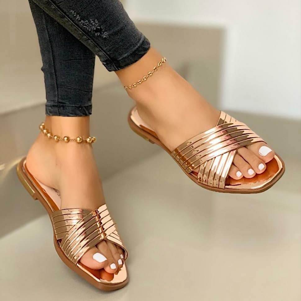 Comfortable Flat Slippers Women - Mubimart