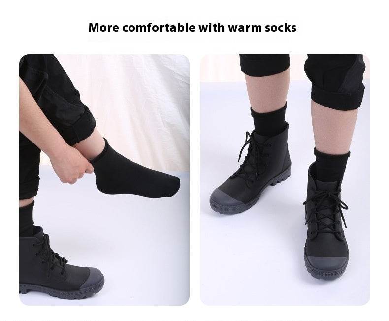 Rain Waterproof Rubber Short Boots - Mubimart