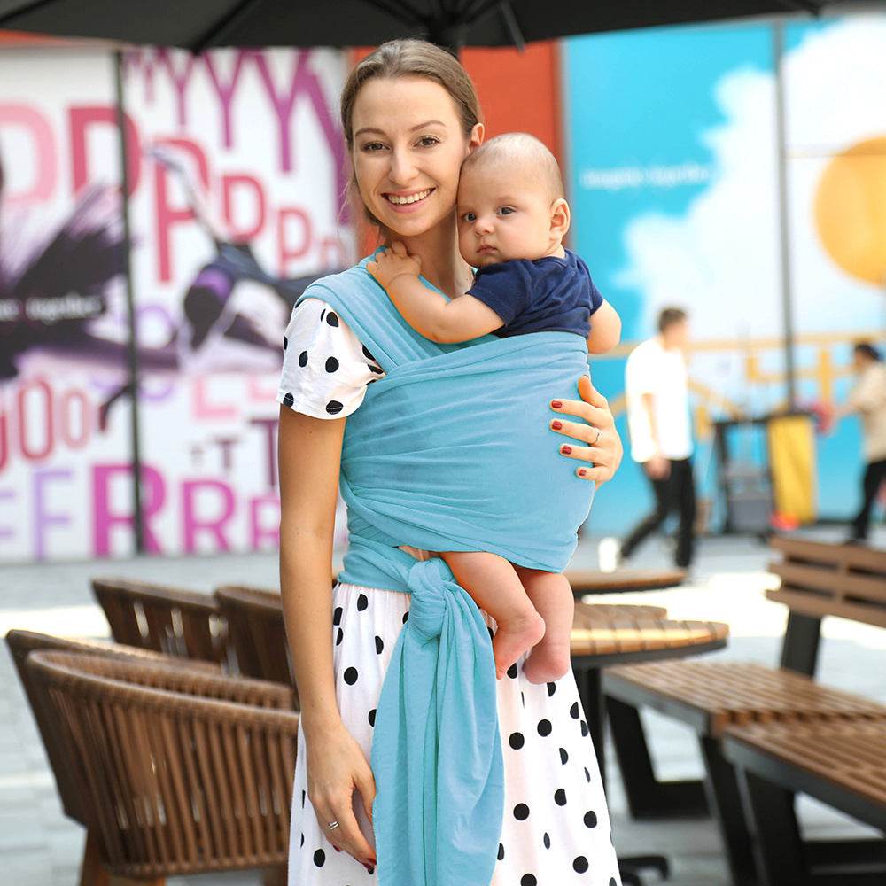 Baby sling solid color baby carrier - Mubimart