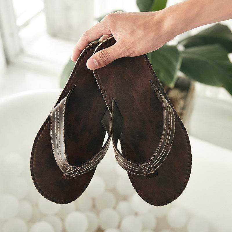 Summer flip-flops outdoor beach sandals men - Mubimart