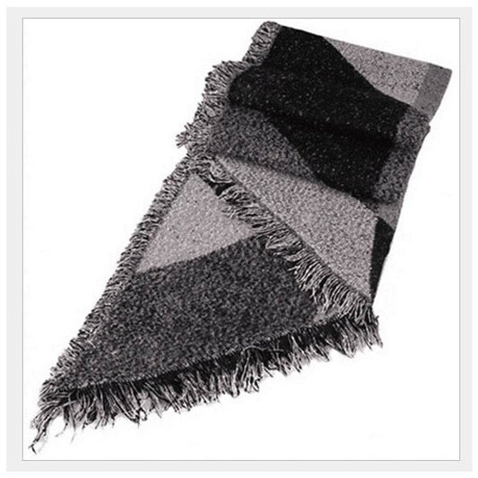 Beveled cashmere shawl - Mubimart
