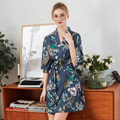 Short silk nightgown - Mubimart -  