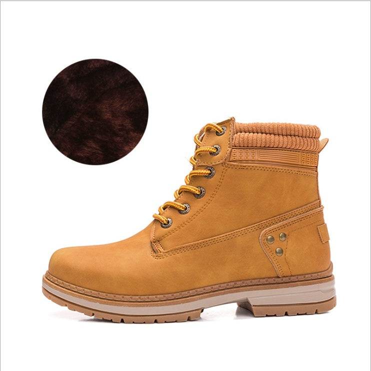 Martin boots women plus velvet - Mubimart